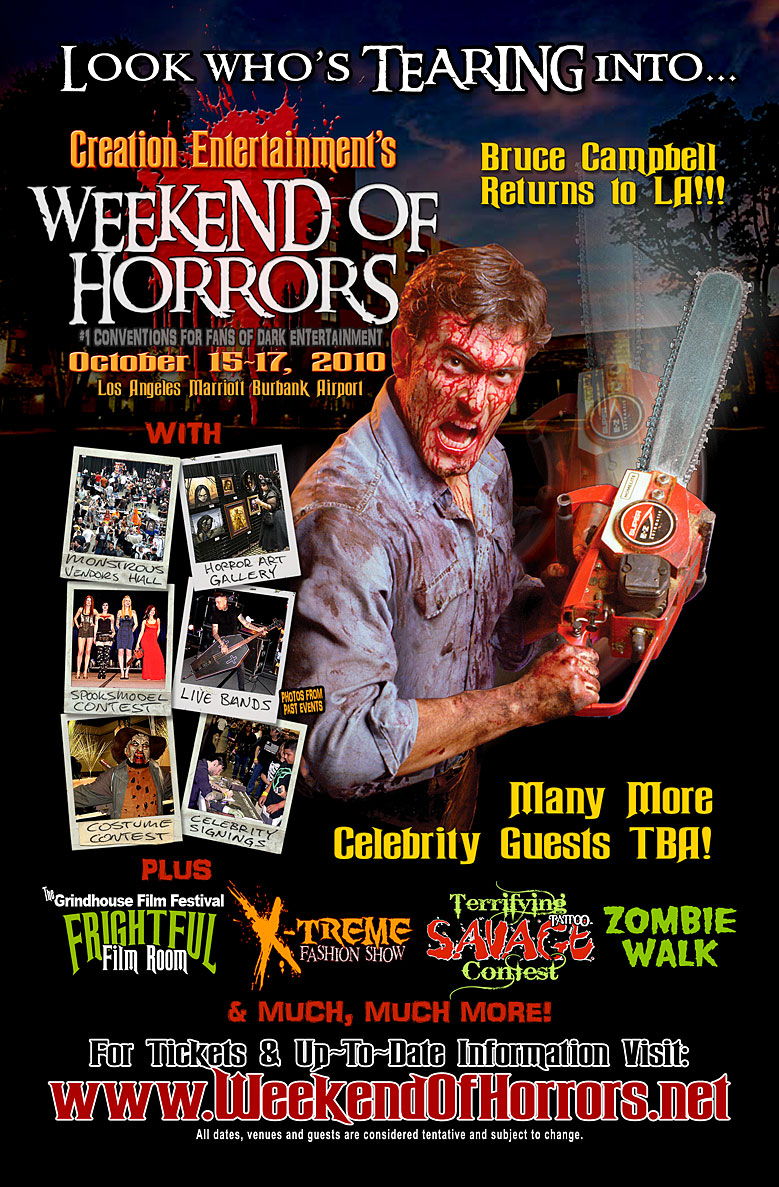 weekend of horrors returns in October 2010!