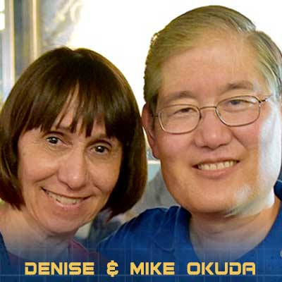 Denise and Mike Okuda