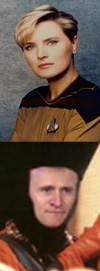Tasha Yar and Q