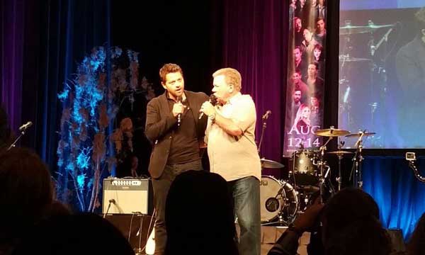 Misha Collins and William Shatner