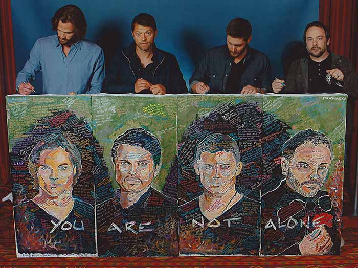 Misha, Jensen, Jared and Mark